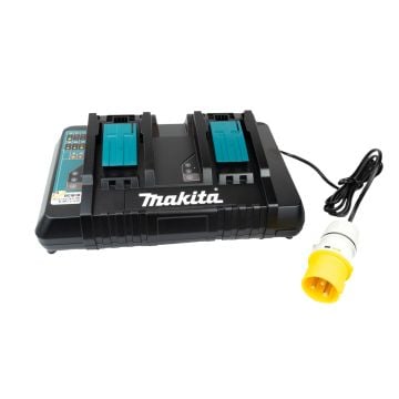 Makita DC18RD/1 14.4-18v LXT Li-Ion Dual Port Twin Rapid Optimum Charger 110v