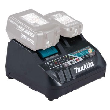 Makita DC18RE 10.8v/12v Max CXT - 18v LXT Li-Ion Dual Port Twin Charger 