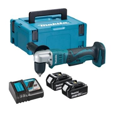 Makita DDA351RTJ 18v LXT 10mm Cordless Angle Drill Inc 2x 5.0Ah Batts