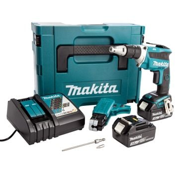 Makita DFS452FJX2 18v LXT Brushless Drywall Screwdriver Inc 2x 3.0Ah Batts
