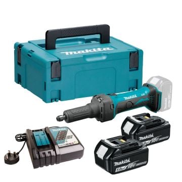 Makita DGD800RTJ LXT 18v Long-Nose Die Grinder inc 2x 5.0Ah Batts
