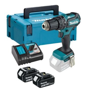 Makita DHP485RTJ 18v LXT Brushless Combi Drill Inc 2x 5.0Ah Batts