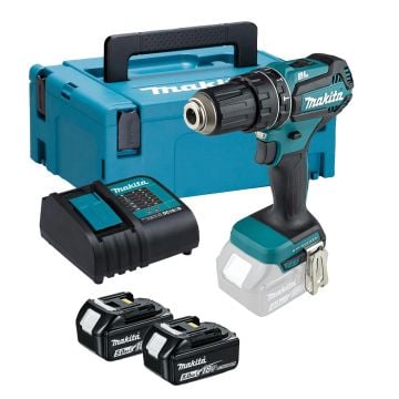 Makita DHP485STJ 18v LXT Cordless Brushless Combi Drill Inc 2x 5.0Ah Batts