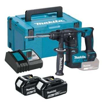 Makita DHR171RTJ 18v LXT SDS+ Plus Brushless Rotary Hammer 17mm inc 2x 5.0Ah Batts