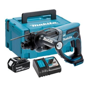 Makita DHR202RT1J 18v LXT SDS+ Plus Cordless Rotary Hammer 20mm Inc 1x 5.0Ah Battery