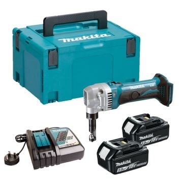 Makita DJN161RTJ 18v LXT 1.6mm Nibbler inc 2x 5.0Ah Batteries