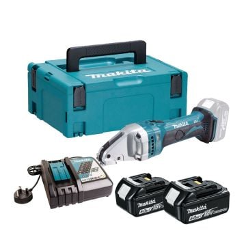 Makita DJS161RTJ 18v LXT 1.6mm Straight Shears inc 2x 5.0Ah Batts