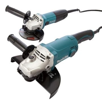 Makita DK0056Z1 Angle Grinder Twin Pack Inc 1x GA9050 230mm & 1x GA4530R 115mm