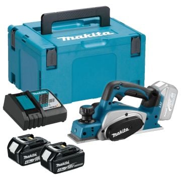 Makita DKP180RMJ 18v LXT 82mm Planer inc 2x 4.0Ah Batteries