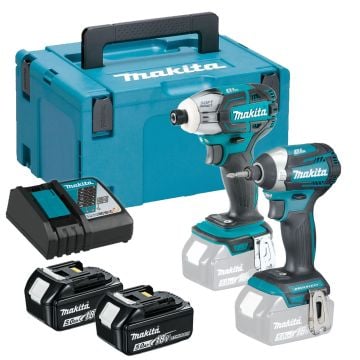 Makita DLX2211TJ 18v Brushless Twin Kit DTS141 Oil Pulse & DTD170 Impact Driver inc 2x 5.0Ah Batts