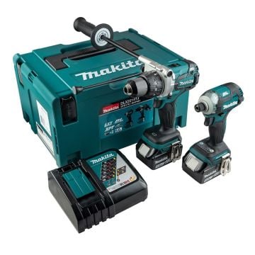 Makita DLX2214TJ 18v Brushless Twin Kit DHP481 Combi & DTD170 Impact Driver inc 2x 5.0Ah Batts
