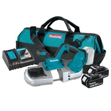 Makita DPB182RTE 18v LXT Cordless Compact Band Saw Inc 2x 5.0Ah Batts