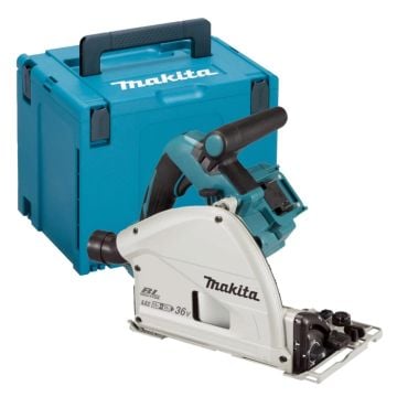 Makita DSP600ZJ Twin 18v LXT Cordless Plunge Saw 165mm Body Only In Makpac Carry Case