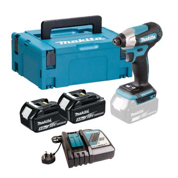 Makita DTD157RTJ 18v LXT Cordless Brushless Impact Driver Inc 2x 5.0Ah Batts