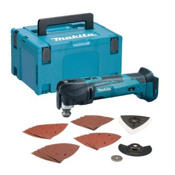Makita DTM51ZJX7 18v LXT Cordless Multi Cutter Body Only In Makpac Carry Case With Accessories