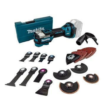 Makita DTM52ZX2 18v LXT Starlock Max Brushless Multi-Tool Body Only Inc 51x Accessories