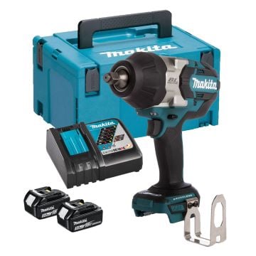 Makita DTW1002RTJ 18v LXT Brushless 1/2" Impact Wrench Inc 2x 5.0Ah Batts