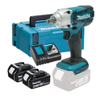 Makita DTW190RTJ 18v LXT 18v Cordless 1/2" Impact Wrench Inc 2x 5.0Ah Batts