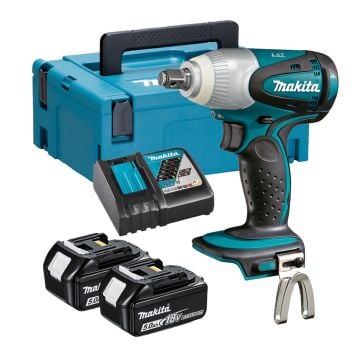 Makita DTW251RTJ 18v LXT 1/2" Cordless Impact Wrench Inc 2x 5.0Ah Batts
