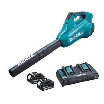 Makita DUB362PG2 Twin 18v LXT Brushless Cordless Blower Inc 2x 6.0Ah Batts