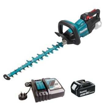Makita DUH502RT 18v LXT 500mm/19.7" Brushless Hedge Trimmer Inc 1x 5.0Ah Battery