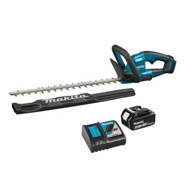 Makita DUH506RT 18v LXT 500mm/19.7" Cordless Brushless Hedge Trimmer Inc 1x 5.0Ah Battery