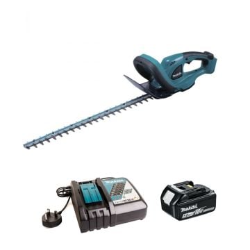Makita DUH523RT 18v LXT 52cm/20.5" Cordless Hedge Trimmer Inc 1x 5.0Ah Battery