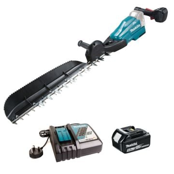 Makita DUH604SRT 18v LXT 600mm/23.5" Brushless Hedge Trimmer Inc 1x 5.0Ah Battery