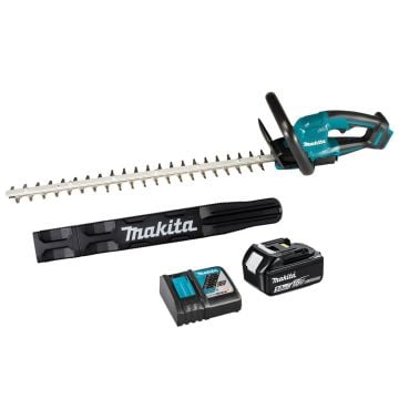 Makita DUH606RT 18v LXT 600mm/23.6" Cordless Brushless Hedge Trimmer Inc 1x 5.0Ah Battery