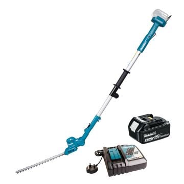 Makita DUN461WRT 18v LXT Adjustable Head Pole Hedge Trimmer Inc 1x 5.0Ah Battery