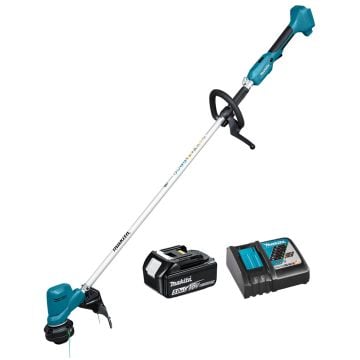 Makita DUR194RTX2 18v LXT Brushless Loop Handle Line Trimmer Inc 1x 5.0Ah Batts