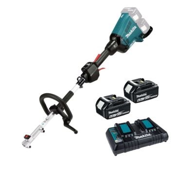 Makita DUX60PG2 Twin 18v LXT Brushless Split-Shaft Multi Tool Motor Inc 2x 6.0Ah Batts