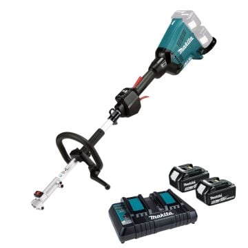 Makita DUX60PT2 Twin 18v LXT Brushless Split-Shaft Multi Tool Motor Inc 2x 5.0Ah Batts