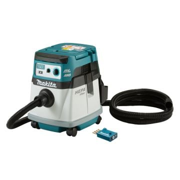 Makita DVC157LZX3 Twin 18v LXT L Class 15 Litre AWS Brushless Vacuum Cleaner Body Only