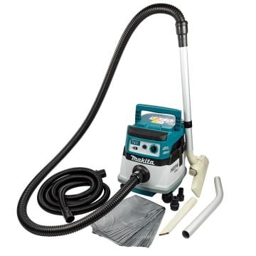 Makita DVC864LZ Twin 18v LXT AWS Brushless Cordless 8L L-Class Dust Extractor