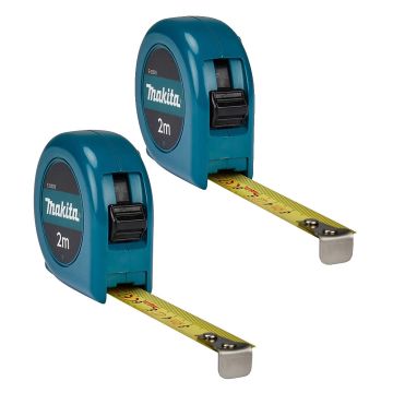 Makita E-03078 Pocket Tape Measure 2m / 200cm Twin Pack