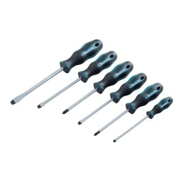 Makita E-10506 Slotted & Phillips Screwdriver Set x6 Pcs