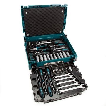 Makita E-11542 Mechanics Tool Set x87 Pcs In Makpac Carry Case