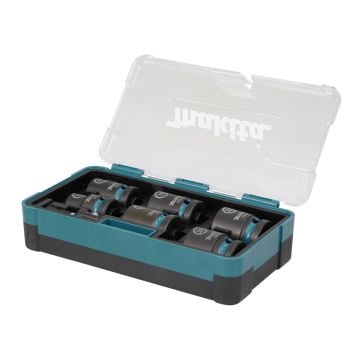 Makita E-16592 Impact Black 1/2" Square Drive Socket Set x7 Pcs