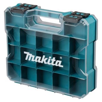 Makita E-26870 Double Sided Plastic Organiser Case With 24x Removable Dividers