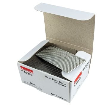 Makita F-33948 16ga x 32mm Galvanised Brad Nails x2000 Pcs