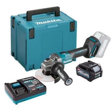Makita GA005GD101 40v Max XGT Slide Switch 125mm Angle Grinder Inc 1x 2.5Ah Battery