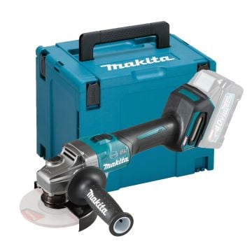 Makita GA005GZ01 40v Max XGT Brushless Slide Switch 125mm Angle Grinder Body Only In Makpac Carry Case