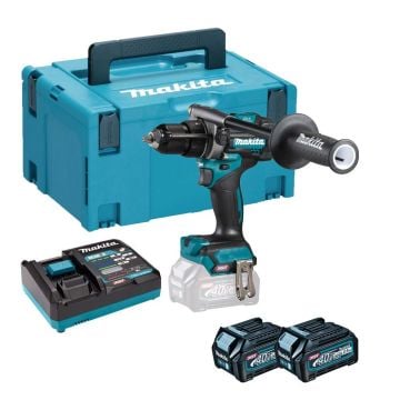 Makita HP001GD201 40v Max XGT Brushless Combi Drill Inc 2x 2.5Ah Batts