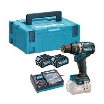 Makita HP002GD201 40v Max XGT Brushless Combi Drill Inc 2x 2.5Ah Batts
