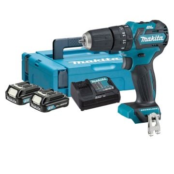 Makita HP332DSAJ 10.8v/12v MAX CXT Brushless Combi Drill Inc 2x 2.0Ah Batts