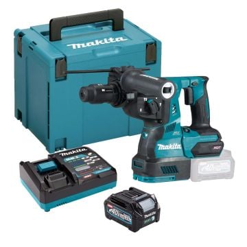 Makita HR004GD101 40v Max XGT SDS+ Plus Rotary Hammer 28mm Inc 1x 2.5Ah Battery & QCC