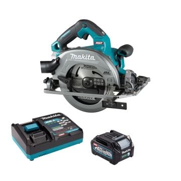 Makita HS004GD103 40v Max XGT AWS Brushless Circular Saw 190mm Inc 1x 2.5Ah Battery