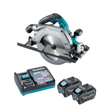 Makita HS009GT201 40v Max XGT AWS Brushless Circular Saw 235mm Inc 2x 5.0Ah Batts