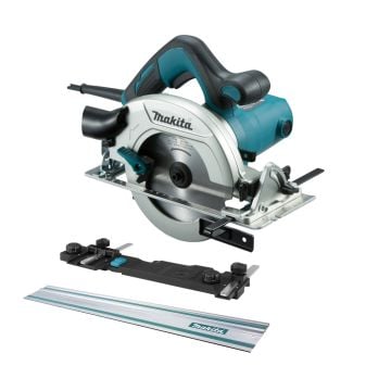 Makita HS6601 165mm Compact Circular Saw 240v Kit Inc 1x 1m Guide Rail & 1x Guide Rail Adaptor